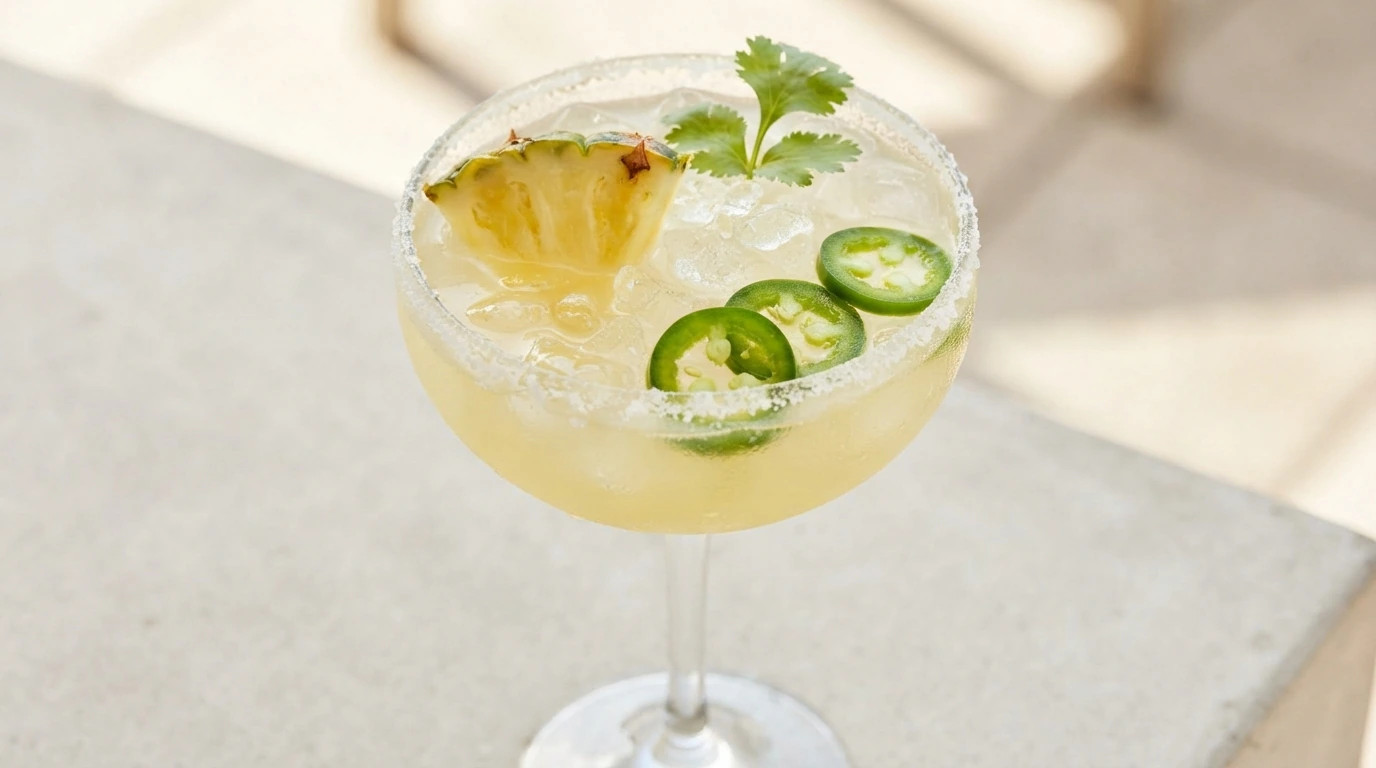 Margarita à l’ananas et au jalapeño