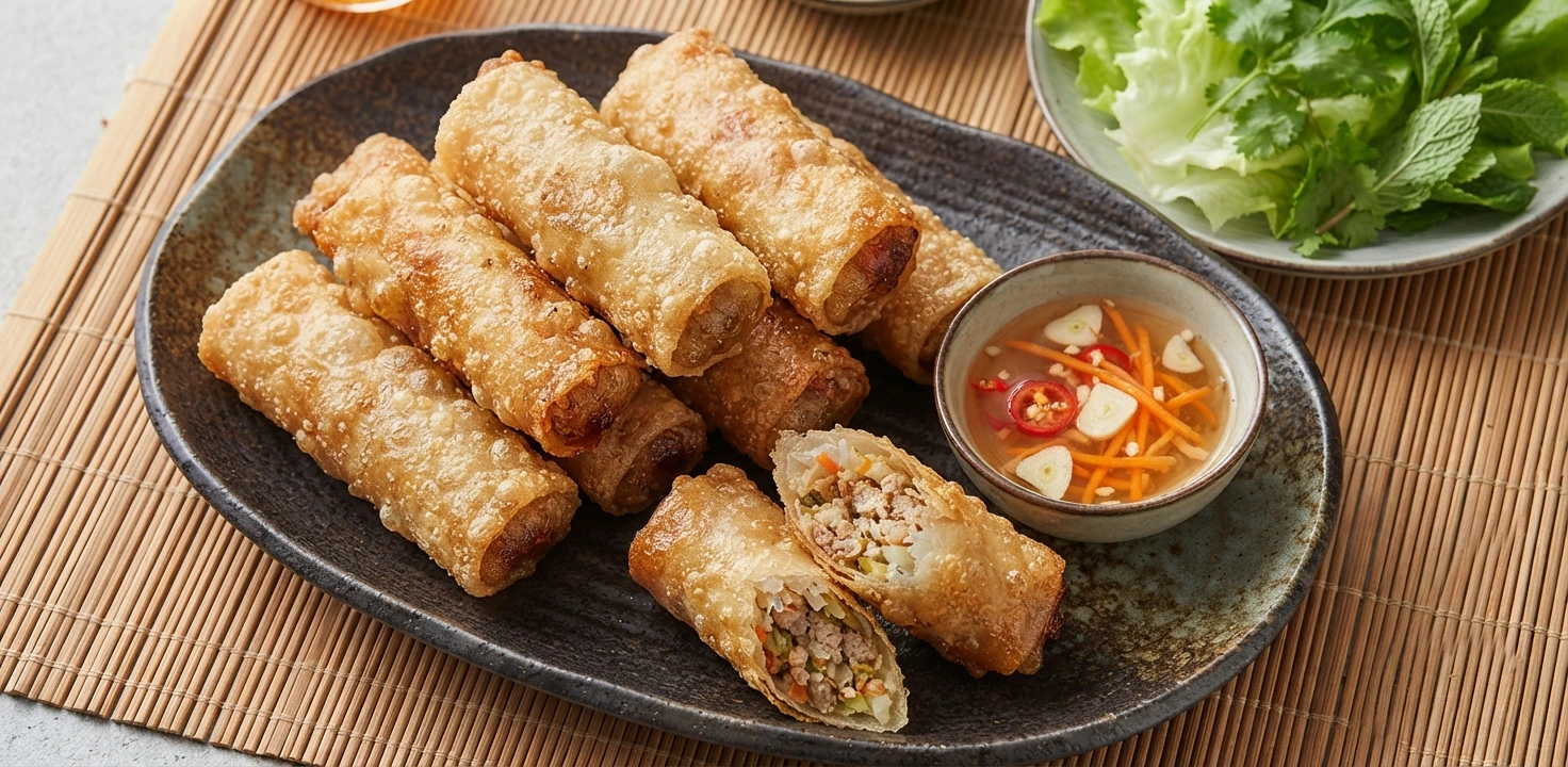 Nems au porc et aux vermicelles de soja