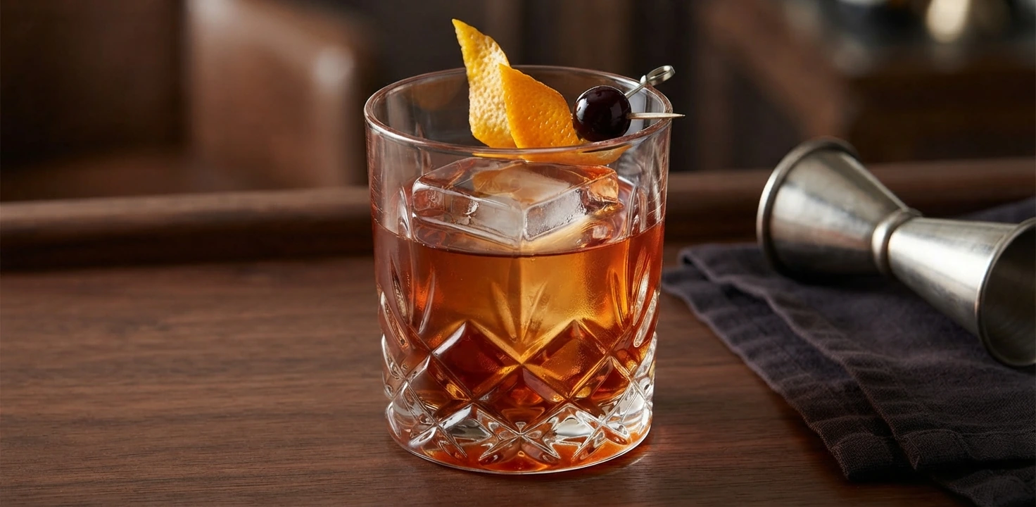 Cocktail au whisky et bitters