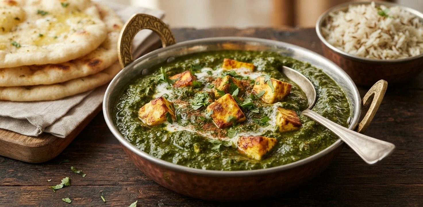 Fromage indien aux épinards