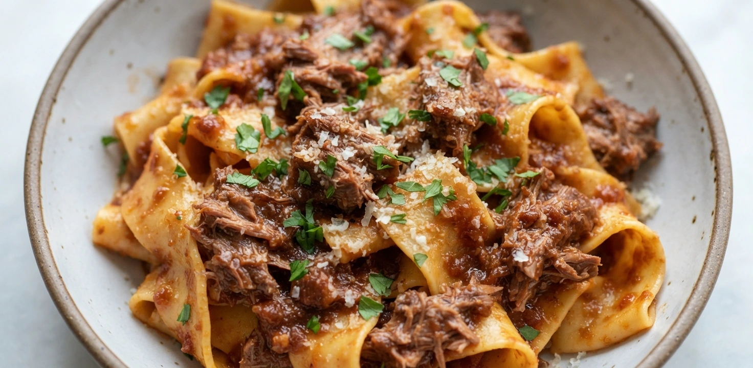 Pâtes larges au ragoût de sanglier
