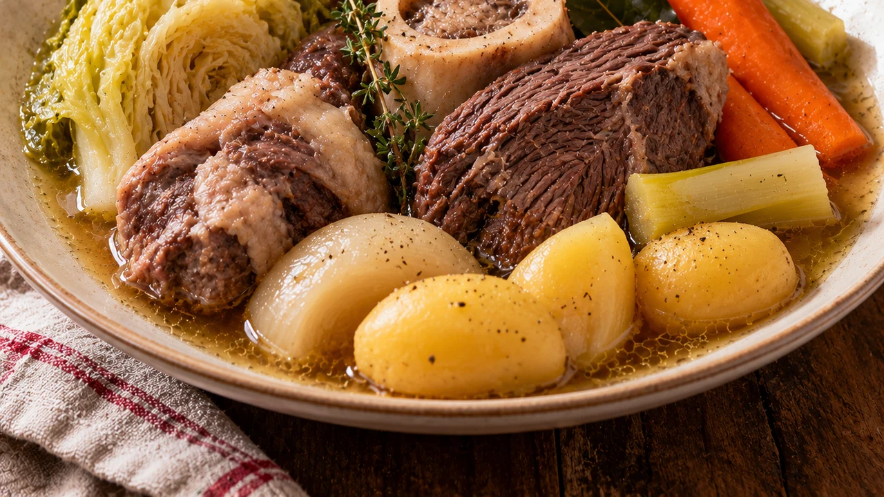 Pot-au-feu piémontais — photographie du plat