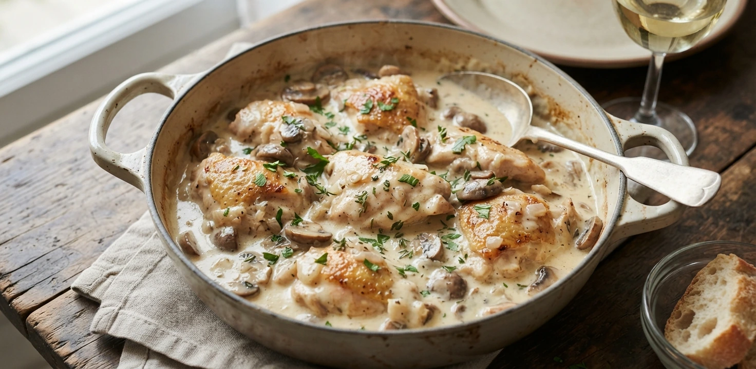 Poulet de Bresse à la crème