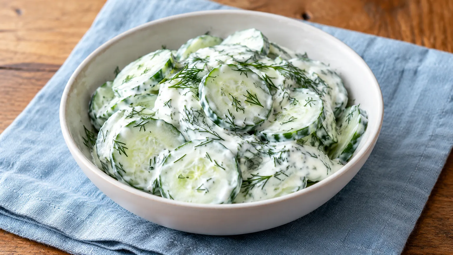 Salade de concombre au yaourt