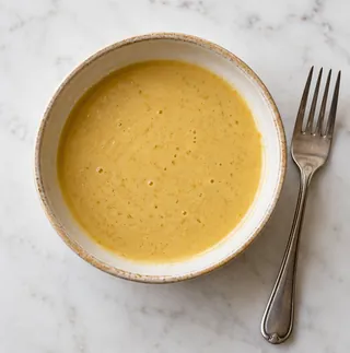 Mélanger la vinaigrette à la moutarde : préparation de salade d’endives aux noix et au roquefort