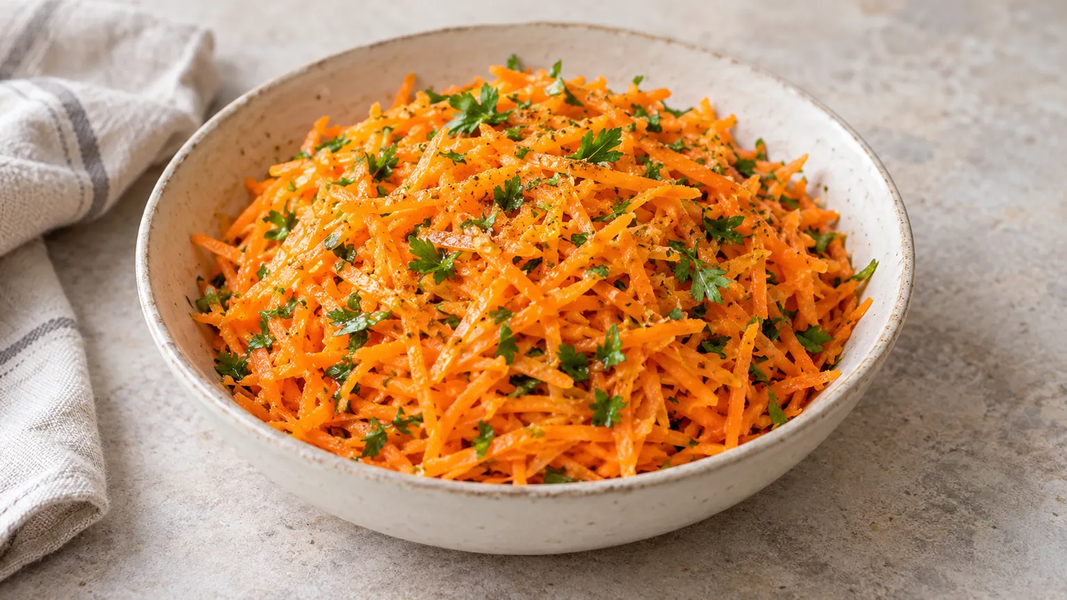 Salade de carottes à l’orange et au cumin