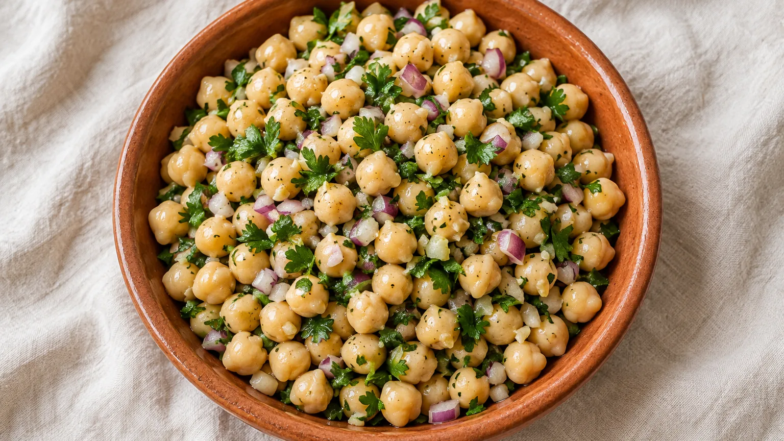 Salade de pois chiches au citron