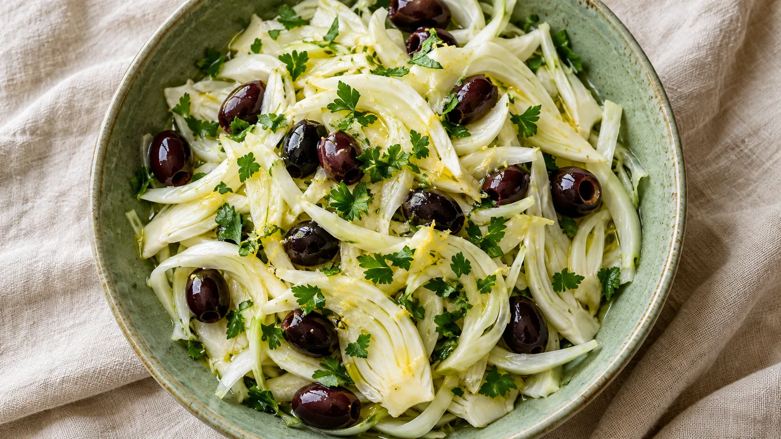 Salade de fenouil aux olives