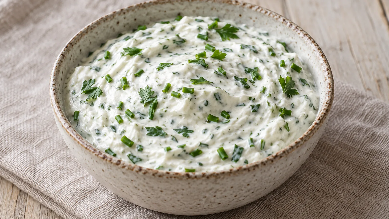 Dip de fromage blanc aux herbes