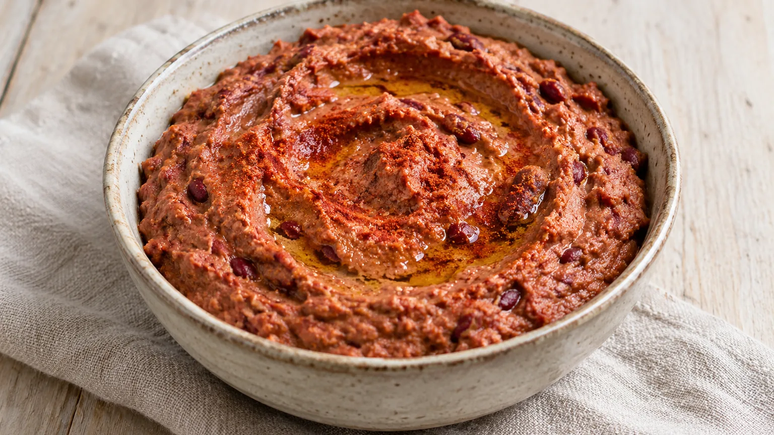 Dip de haricots rouges au paprika