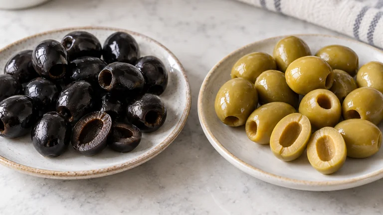 Illustration du geste : égoutter les olives