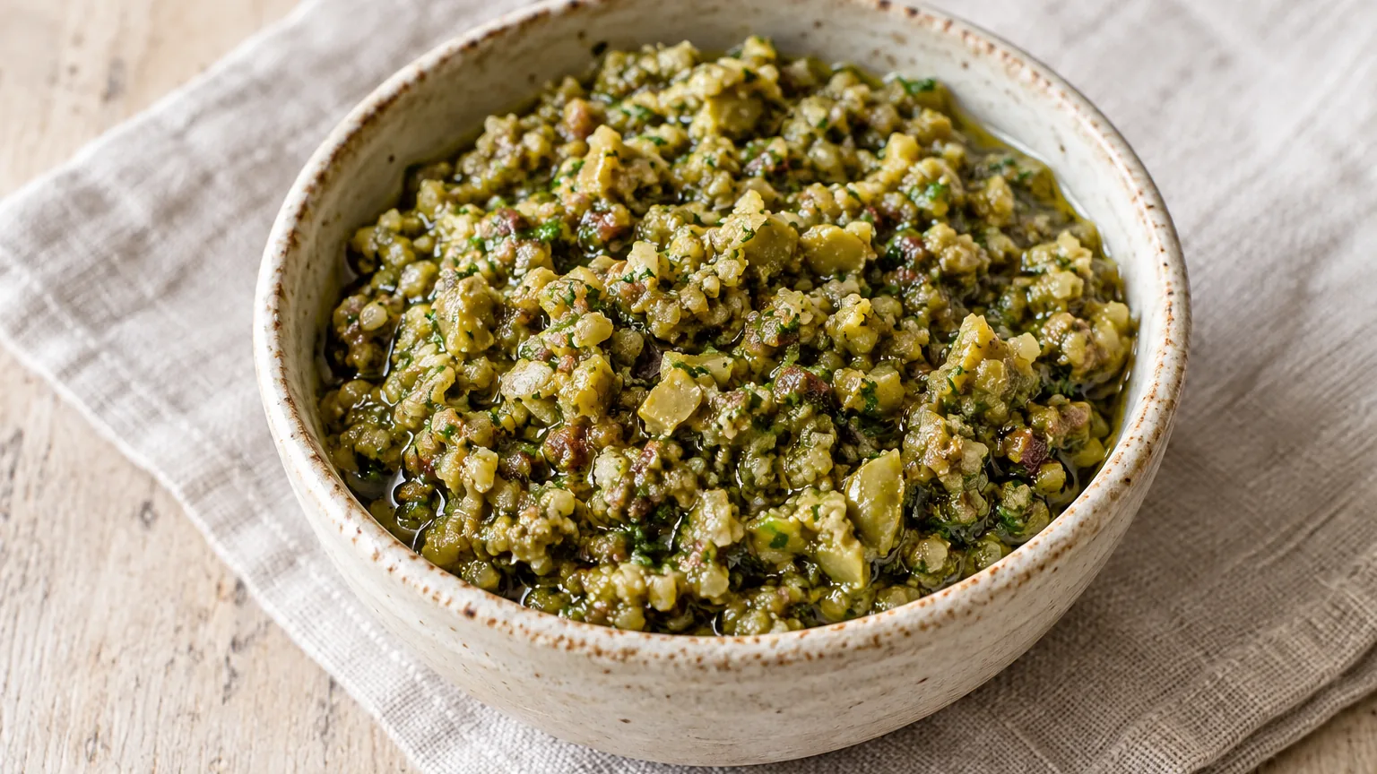 Tapenade d’olives vertes