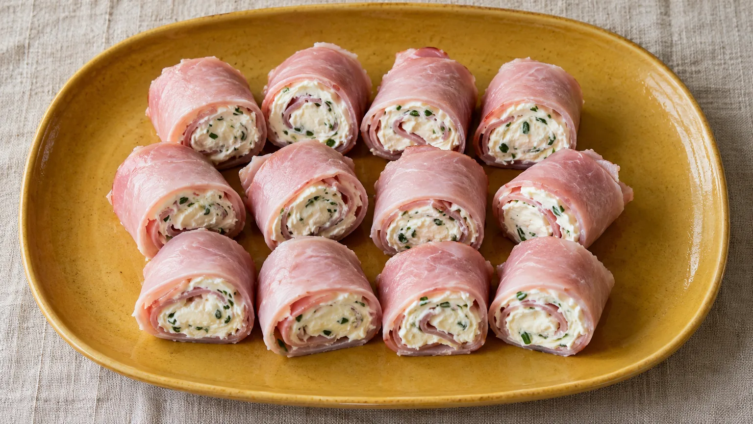 Roulés de jambon au fromage frais