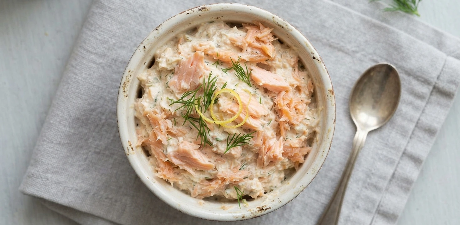 Rillettes aux deux saumons et à la ciboulette