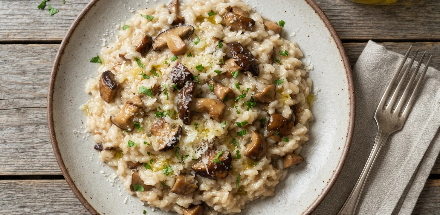 Risotto italien aux cèpes