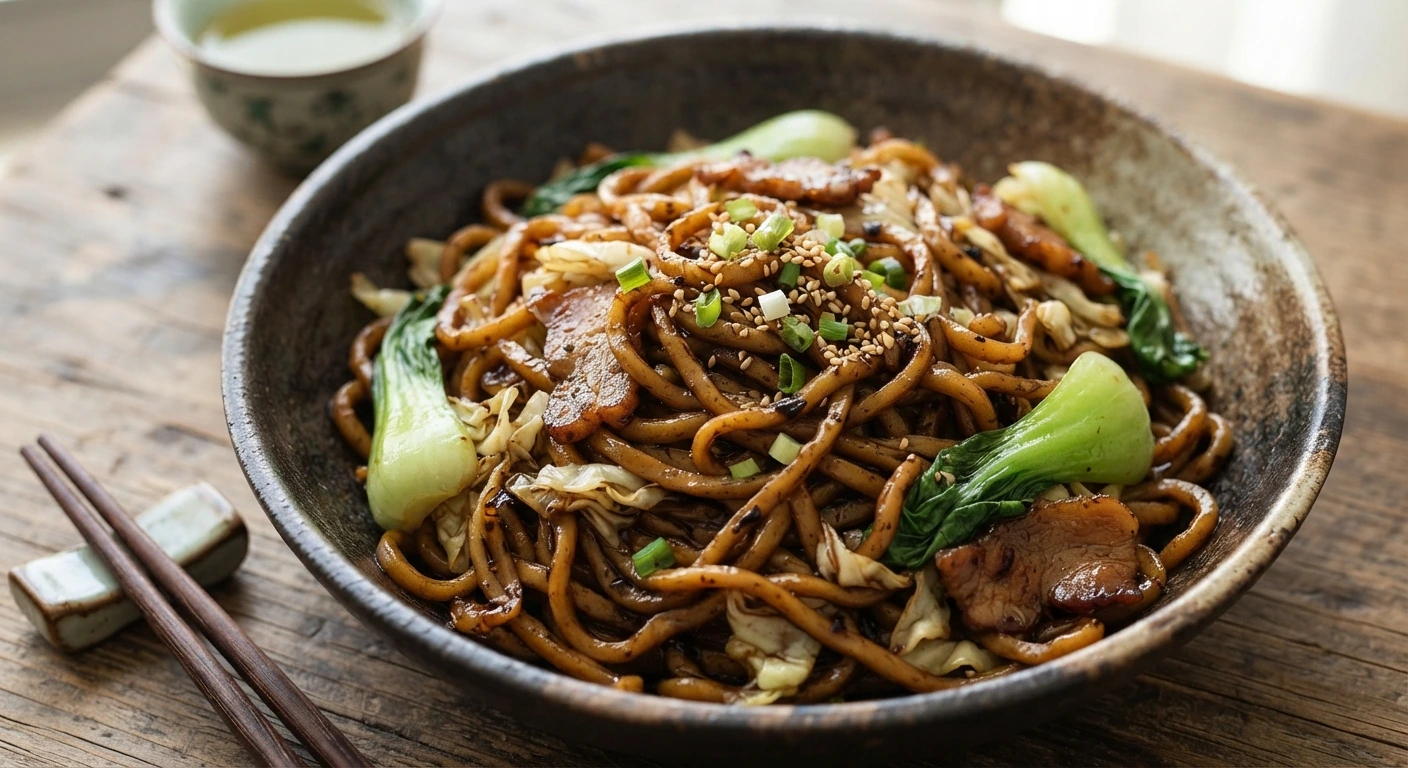 Nouilles sautées de Shanghai