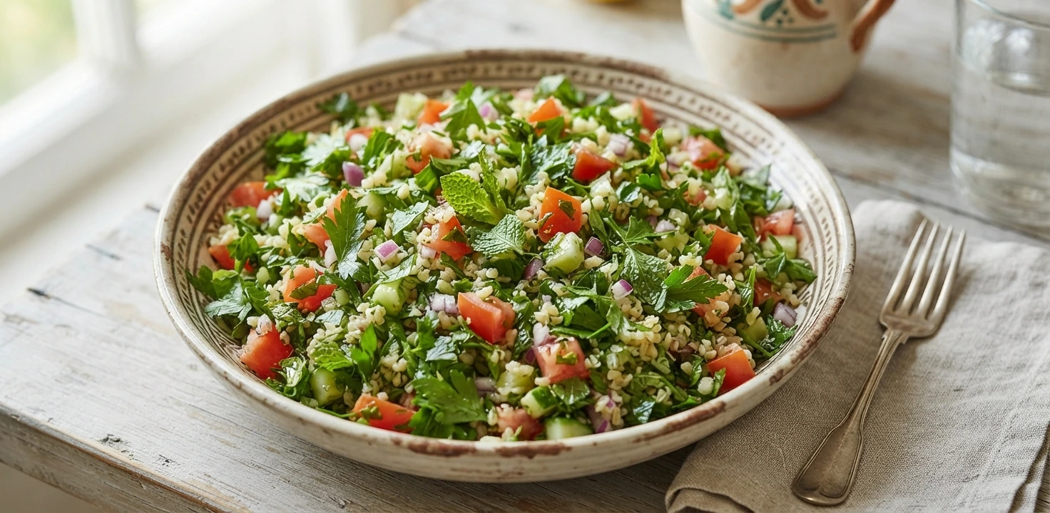 Salade libanaise de persil et boulgour