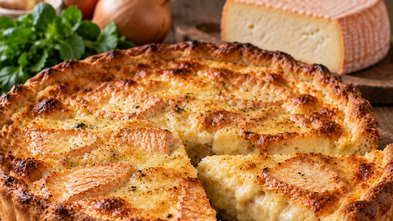 Tarte au maroilles — photographie du plat