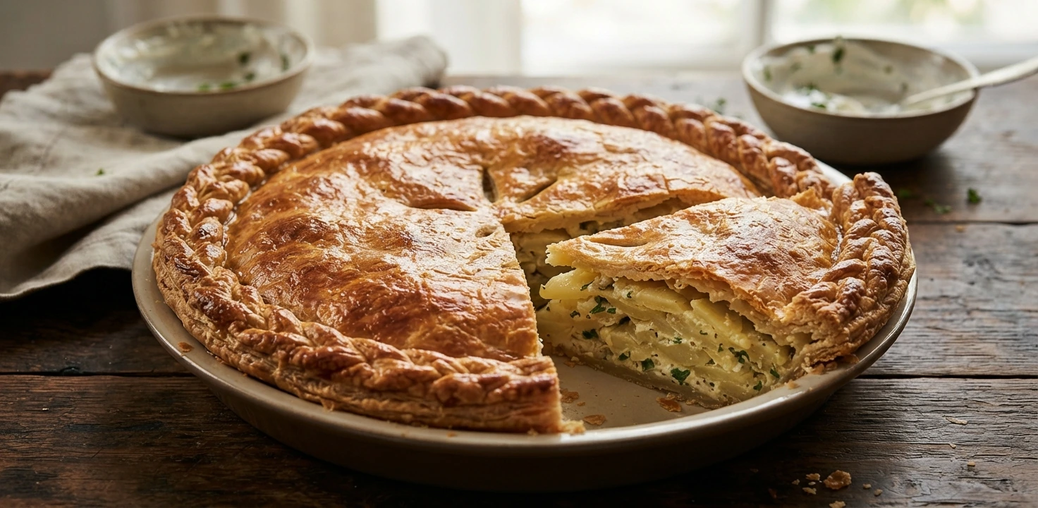Tourte bourbonnaise aux pommes de terre
