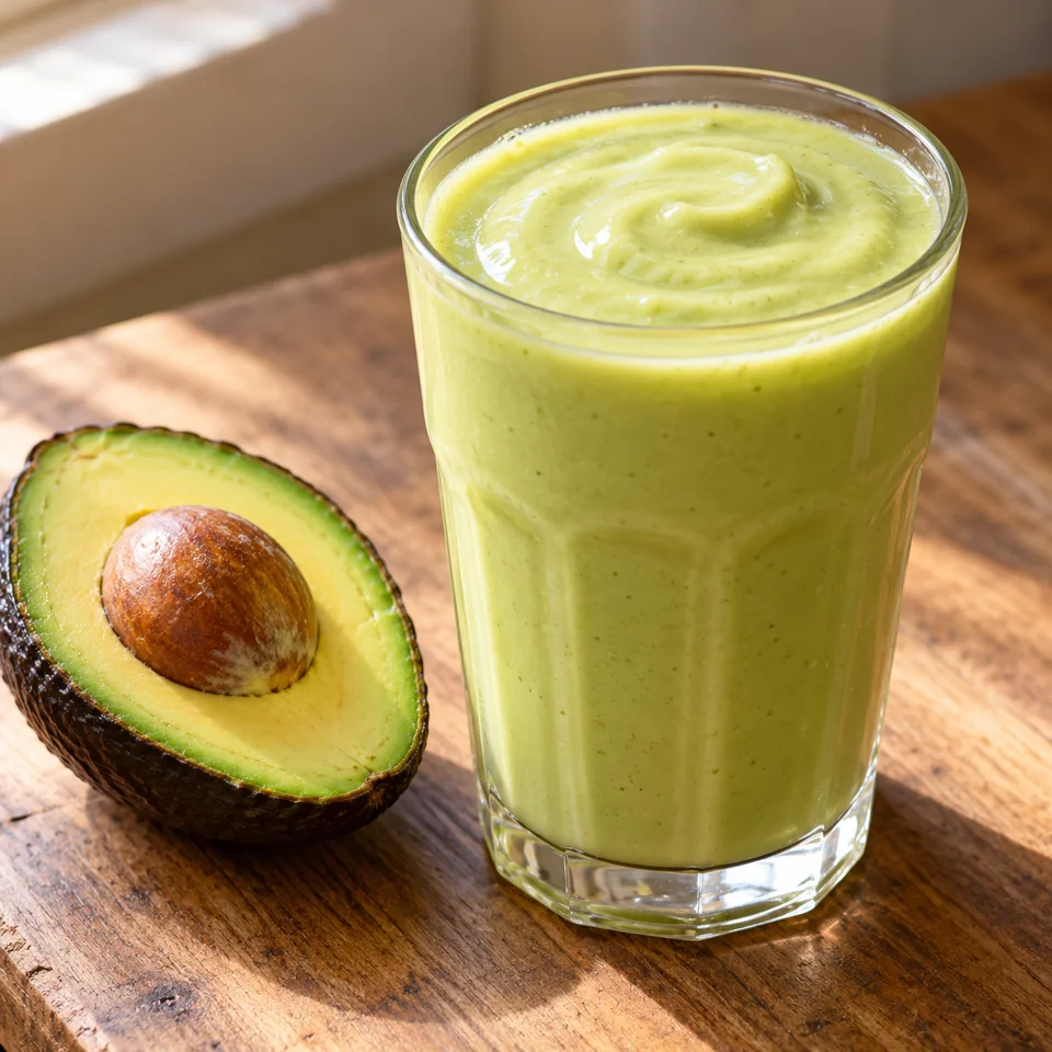 Boisson vietnamienne à l’avocat et au lait concentré