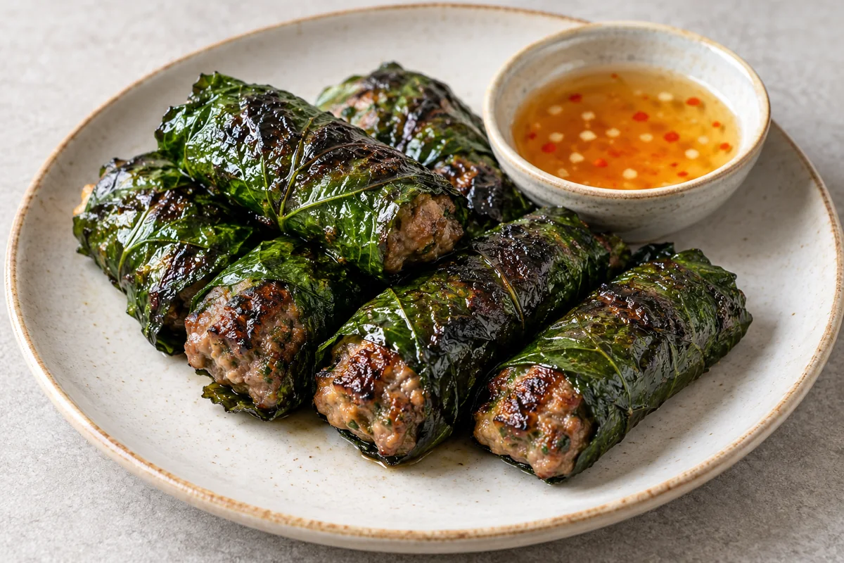 Bœuf grillé en feuilles de lolot