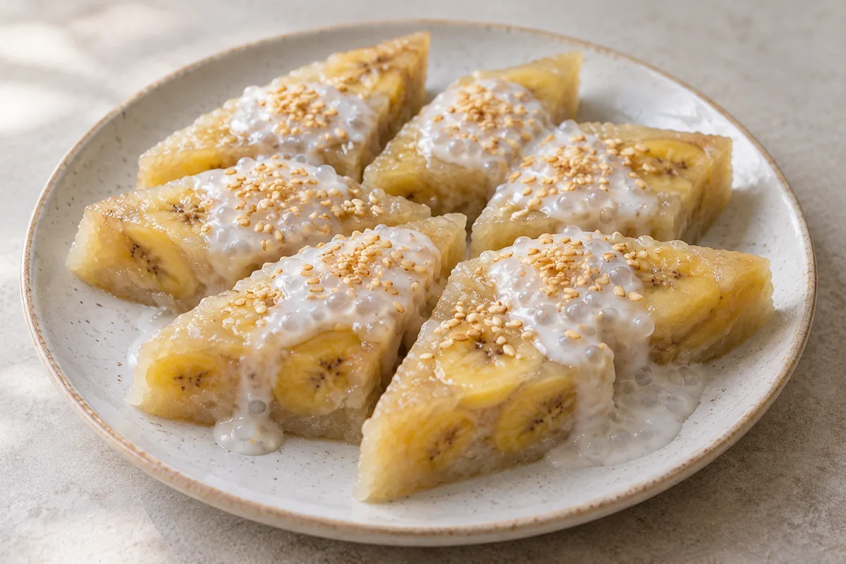 Gâteau vapeur vietnamien à la banane
