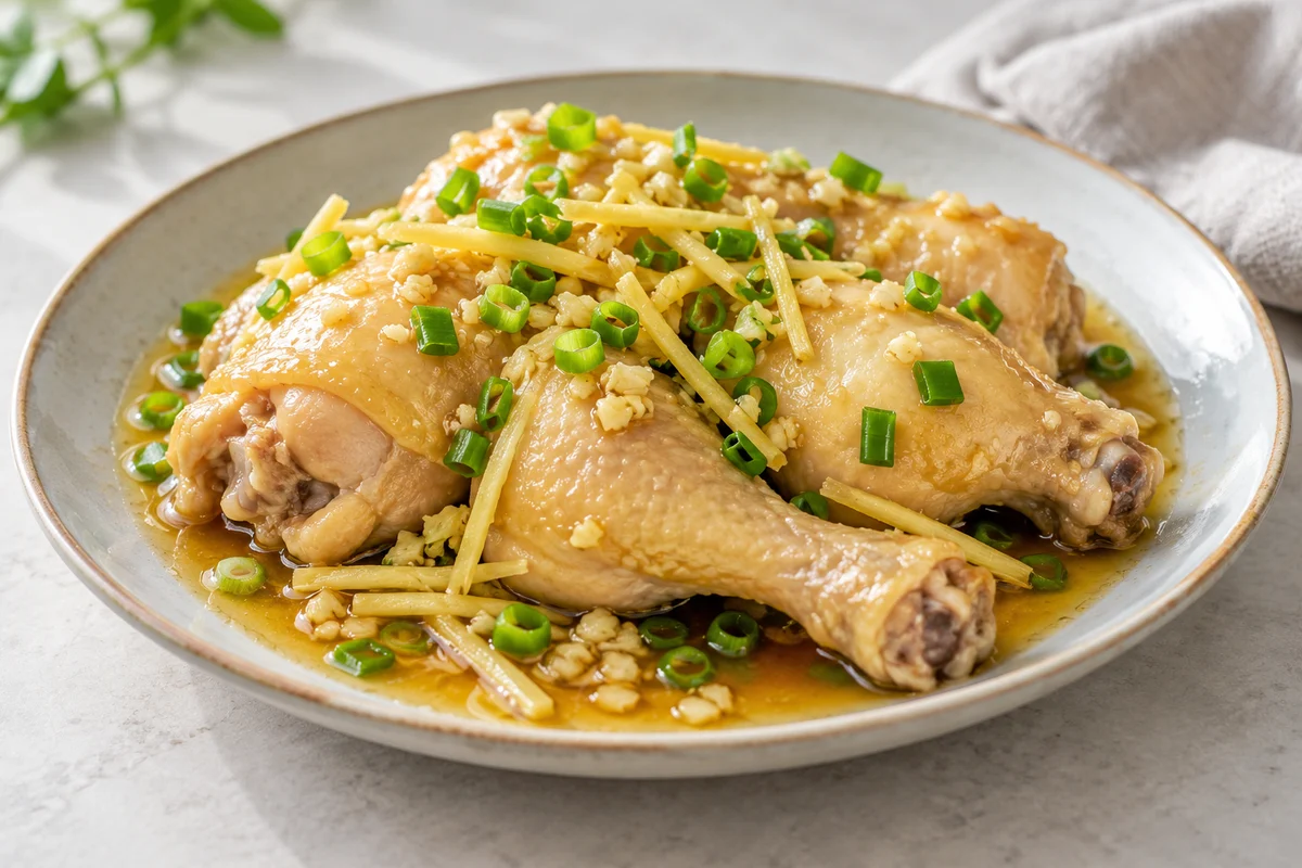 Poulet à l’étouffée à la sauce de poisson
