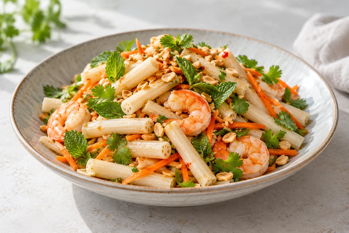Salade de tiges de lotus aux crevettes