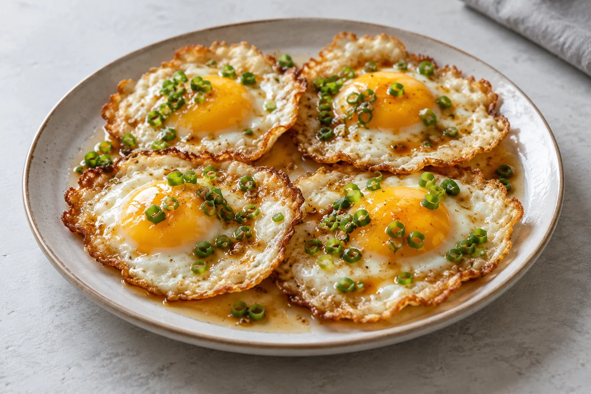 Œufs poêlés à la sauce de poisson