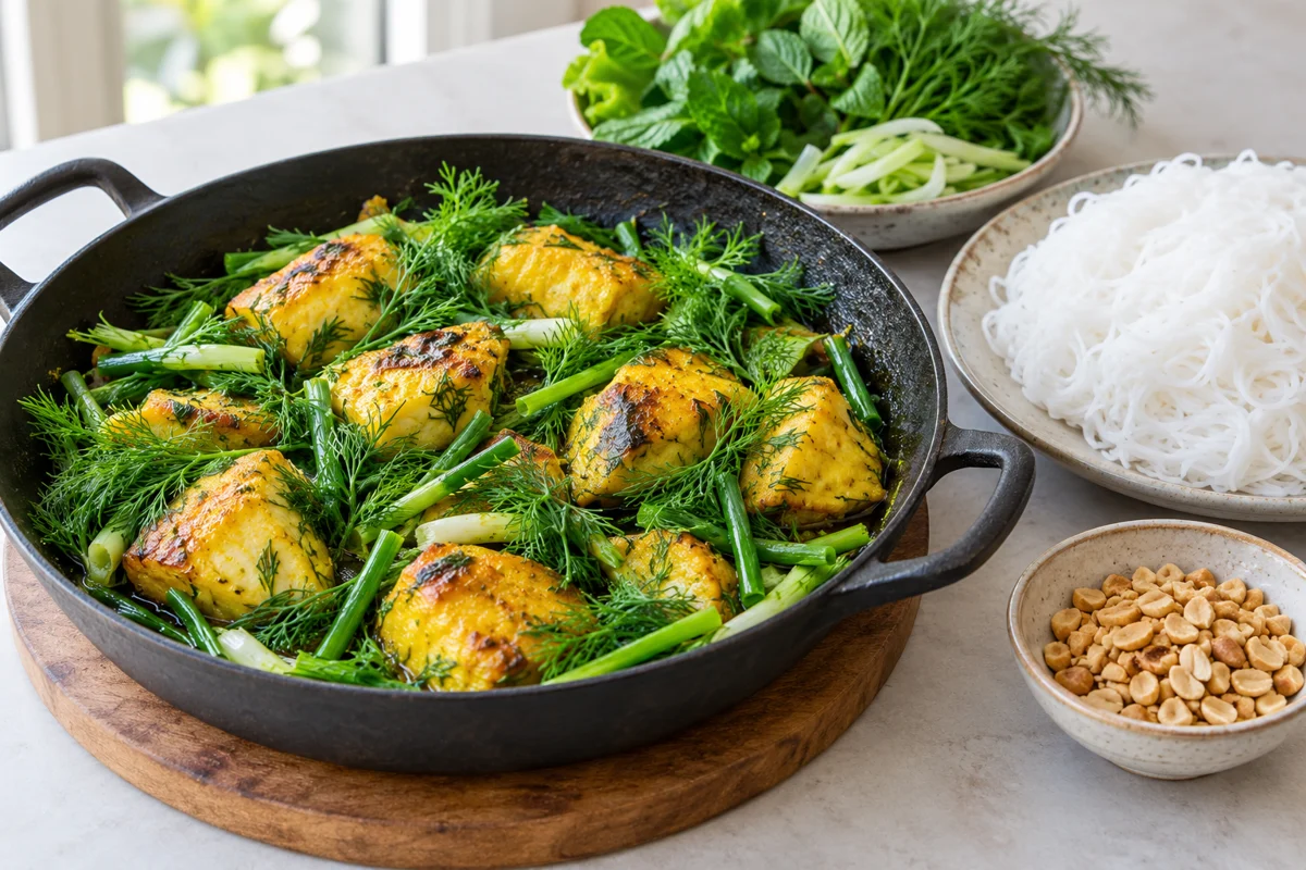 Poisson au curcuma et à l’aneth