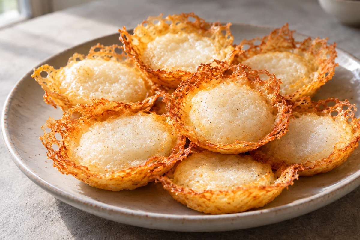 Petits gâteaux de riz frits au lait de coco