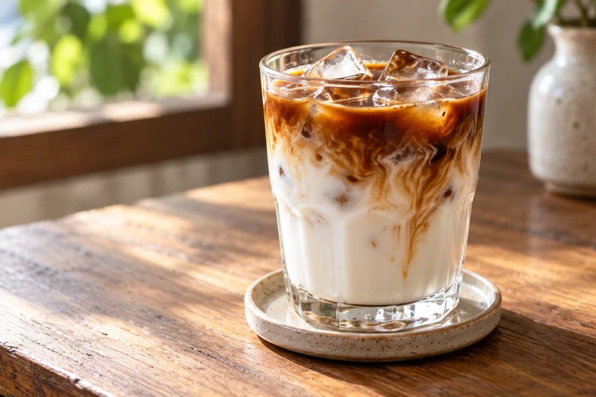 Café très lacté glacé