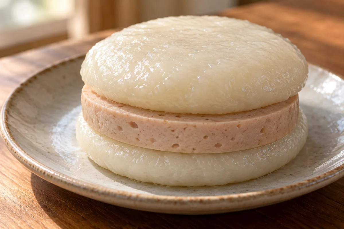 Galettes de riz gluant au saucisson vietnamien