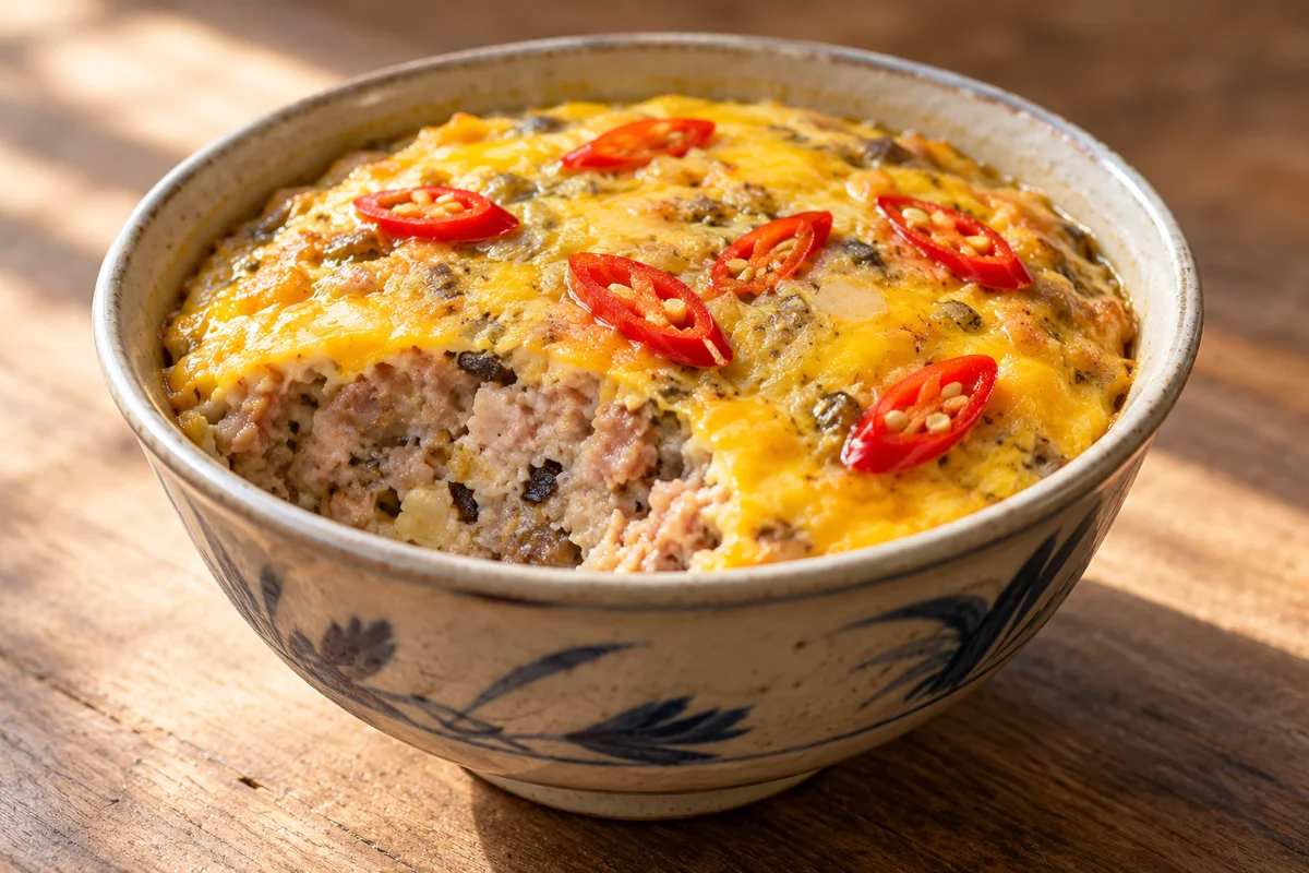 Terrine vapeur de porc au poisson fermenté