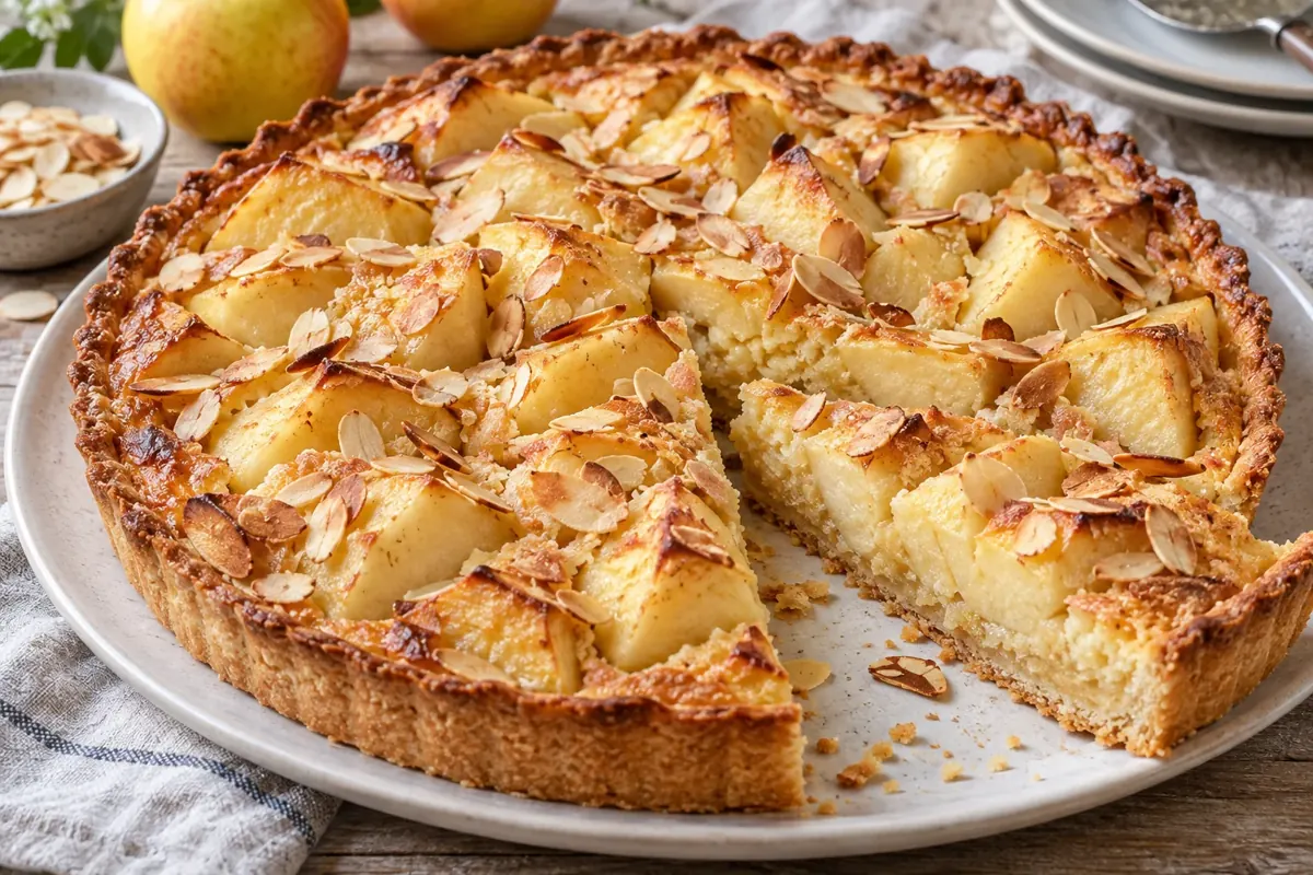 Tarte aux pommes et crème d’amande