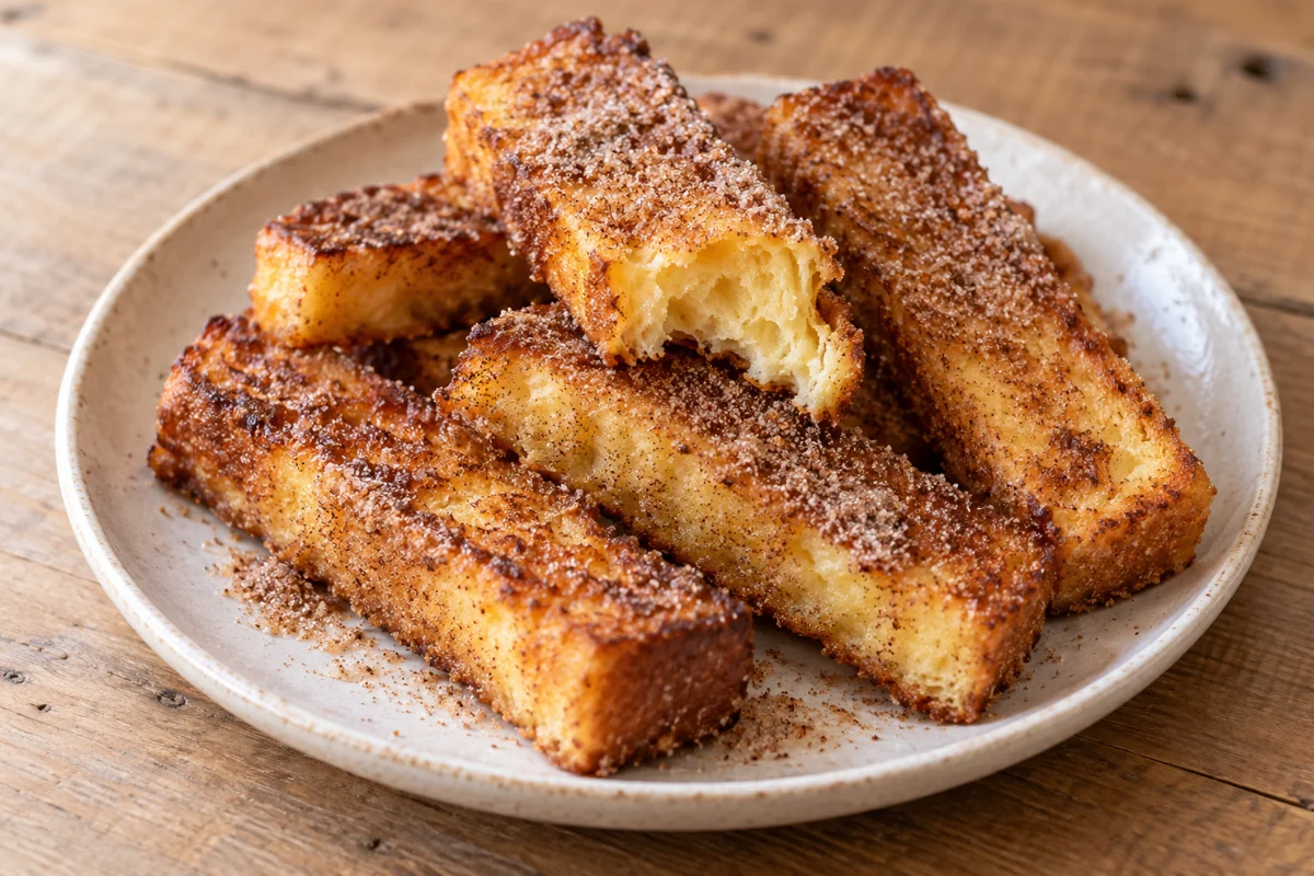 Bâtonnets de brioche perdue à la cannelle