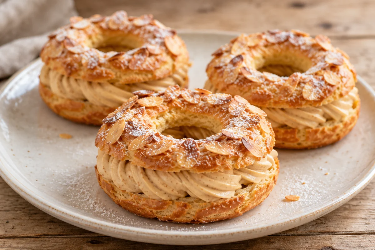 Petits Paris-Brest à la crème pralinée