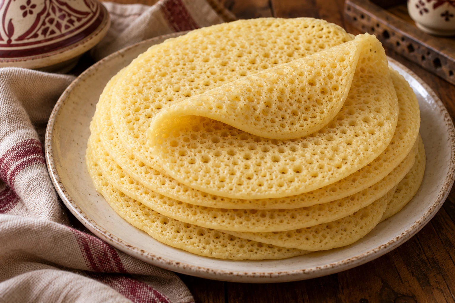 Baghrir, crêpes à mille trous