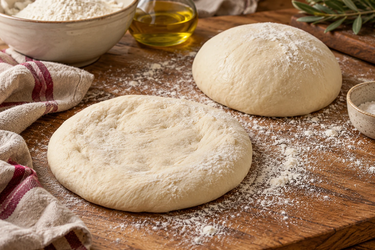 Pâte à pizza maison au lait et à l’huile d’olive