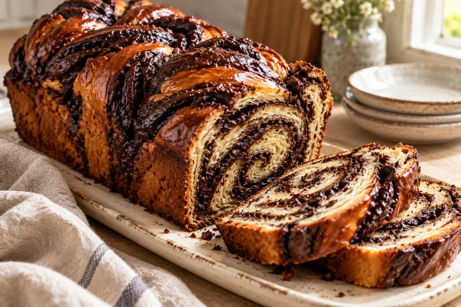 Babka au chocolat au lait