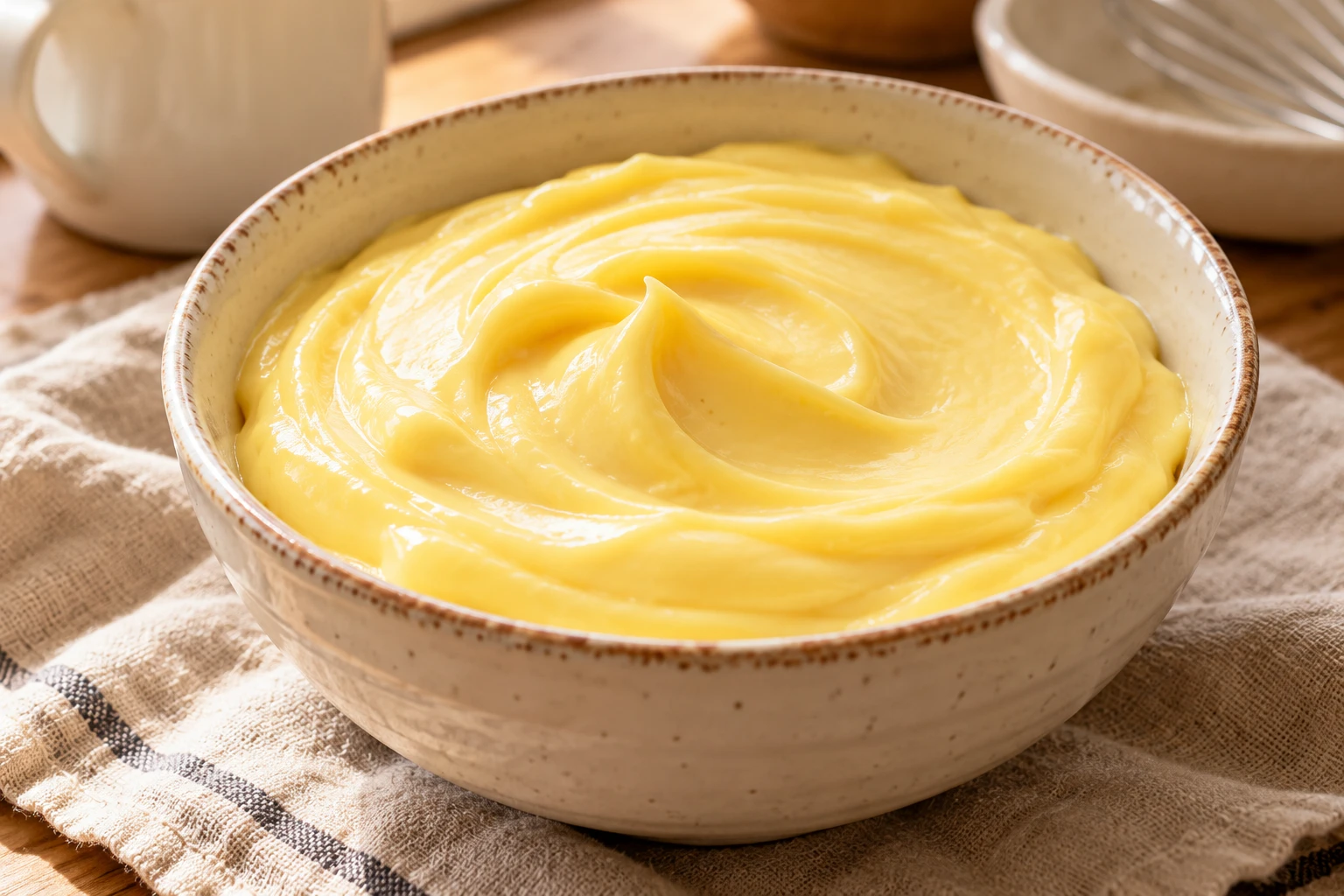 Crème pâtissière au lait et à la crème