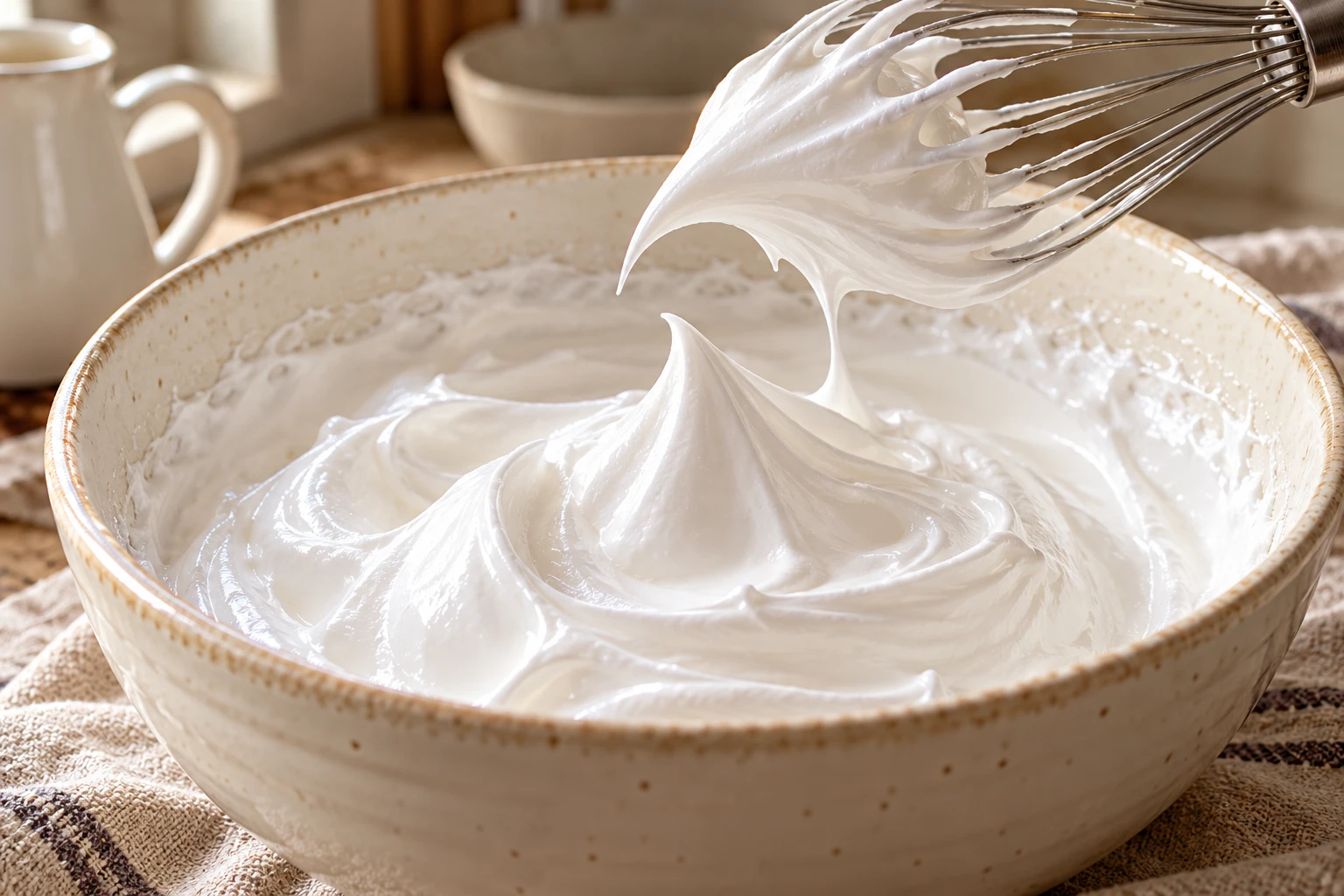 Meringue italienne au sucre cuit
